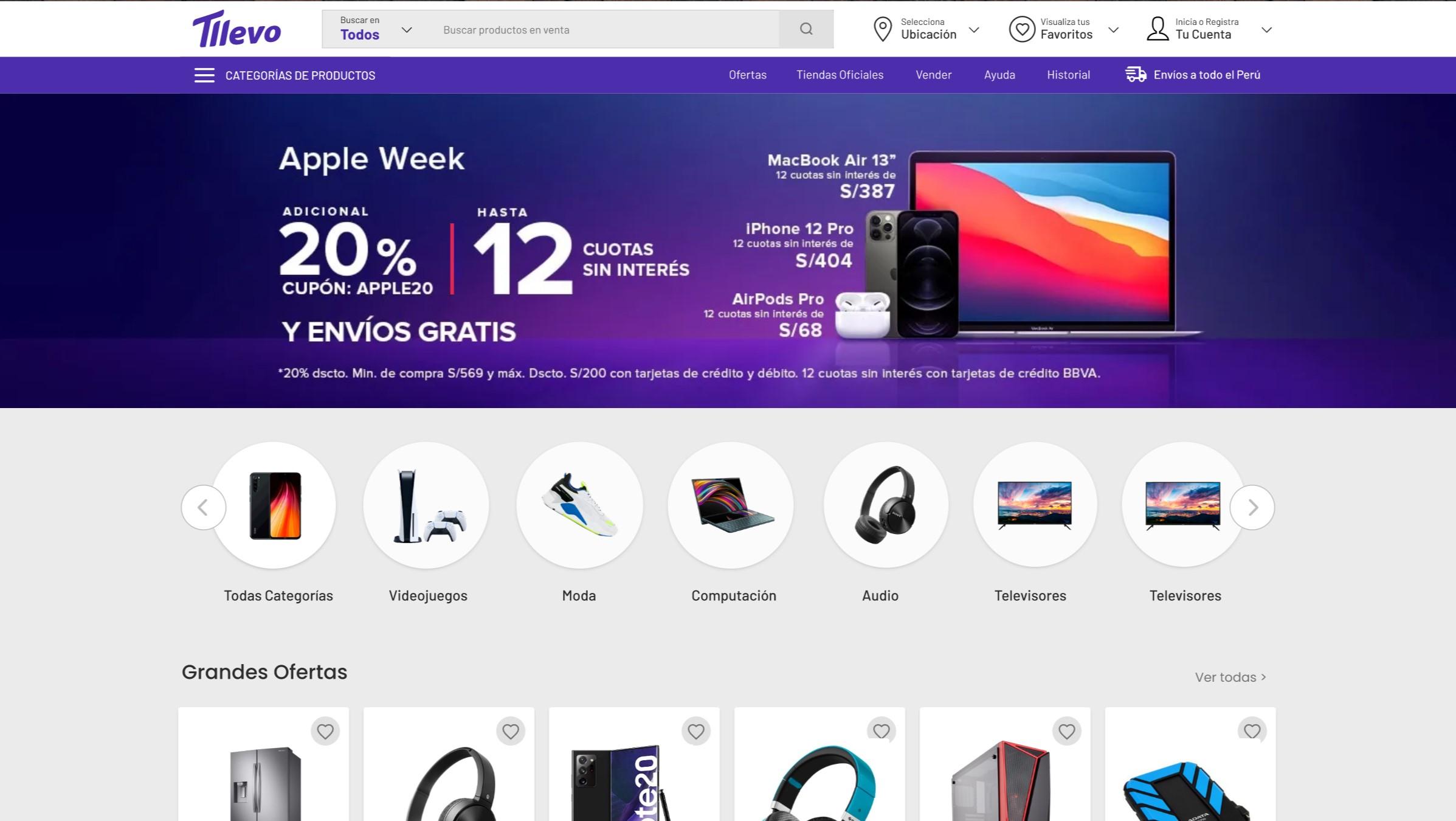 Tllevo Ecommerce